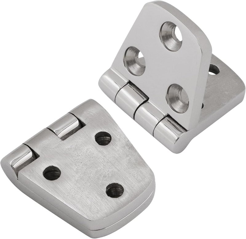Laorde 316 Stainless Steel Hinges Marine Grade 3" x 1.5" Heavy Duty Boat Hatch Hinge (76 mm X 38 mm) Casting Cabinet Door Hinge with Screws (12 Pack) - Image 2